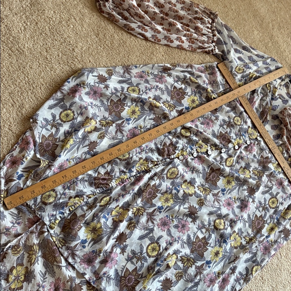Free People Floral Sheer Top - Multicolor - Picture 6 of 6